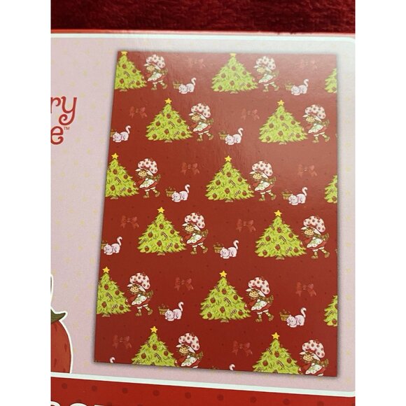 Strawberry Shortcake Custard Christmas Tree Throw Blanket 50" X 70" Holiday NEW - Picture 4 of 14